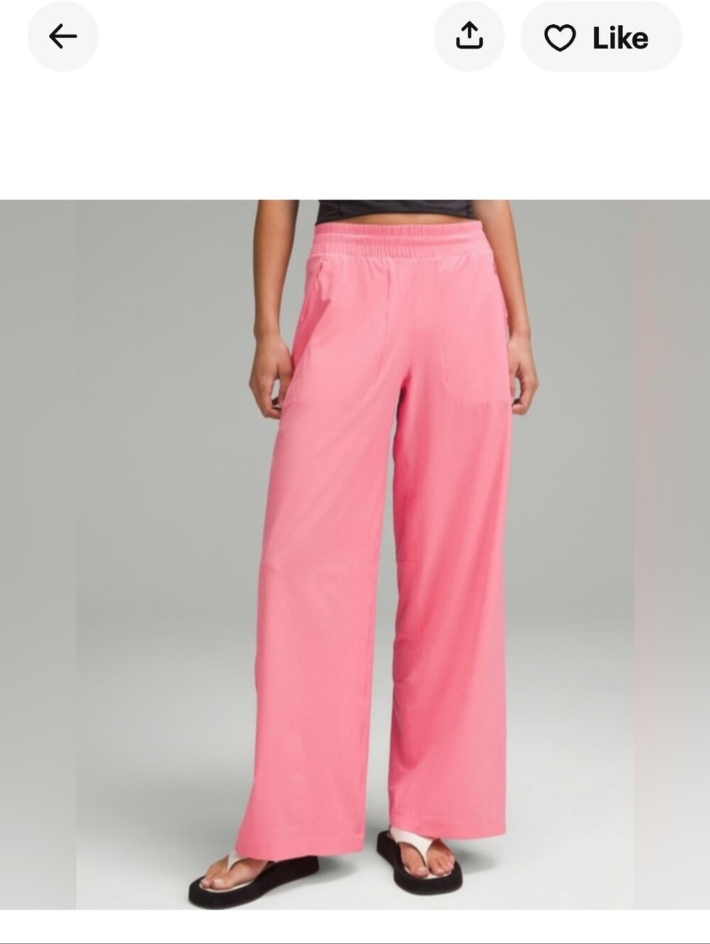 Lululemon swift mid-rise wide leg pant. Sakura Pink